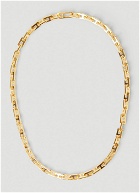 925 A Chain Short Necklace in Gold