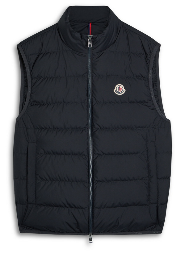 Photo: Moncler Contrin Quilted Shell Gilet Navy