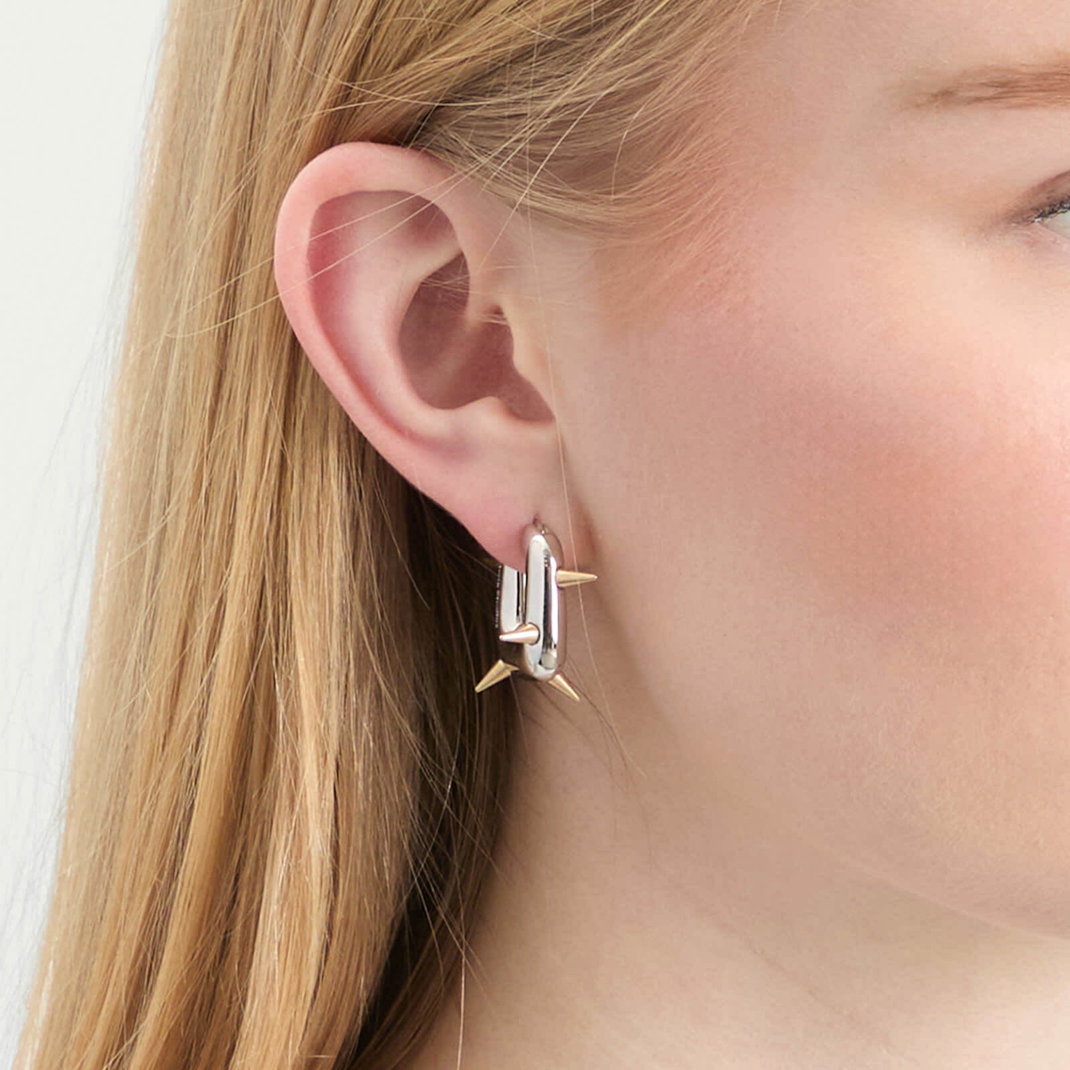 Acne Studios Women's Chunky Loop Earrings in Silver 