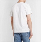 Neighborhood - Uni Logo-Print Cotton-Jersey T-Shirt - White