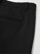 Givenchy - Tapered Logo-Embellished Wool Trousers - Black