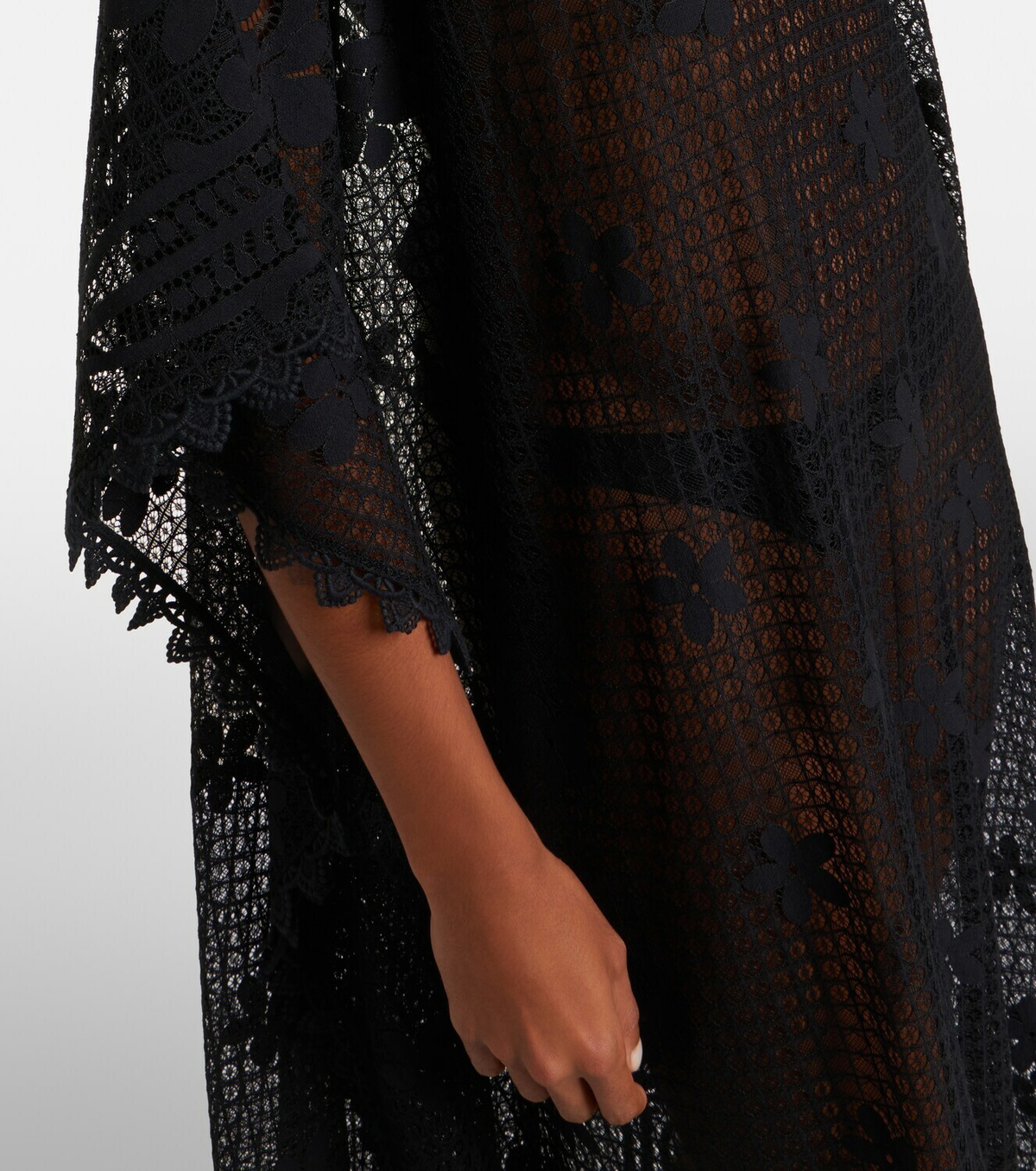 Melissa Odabash Yasin cotton-blend lace kaftan