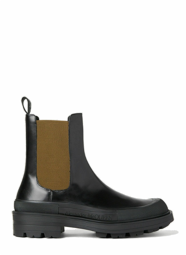 Photo: Alexander McQueen - Stack Chelsea Boots in Black