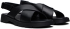 KLEMAN Black Ilot Oak Sandals