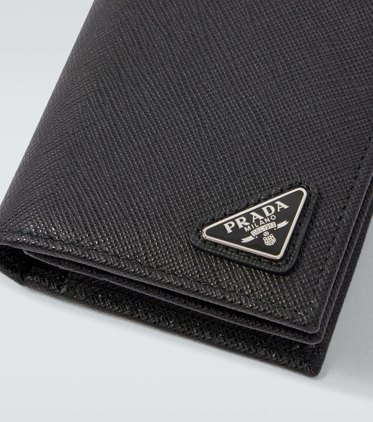 Prada Logo Saffiano leather card case Prada