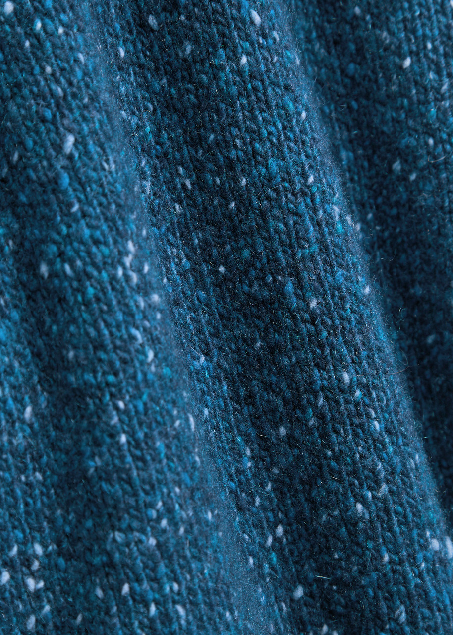 Begg & CO Barrow Roll-neck Cashmere Jumper Blue