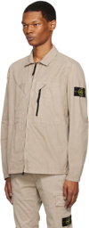 Stone Island Gray Garment-Dyed Jacket