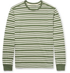 Pop Trading Company - Printed Striped Cotton-Jersey T-Shirt - Men - Green