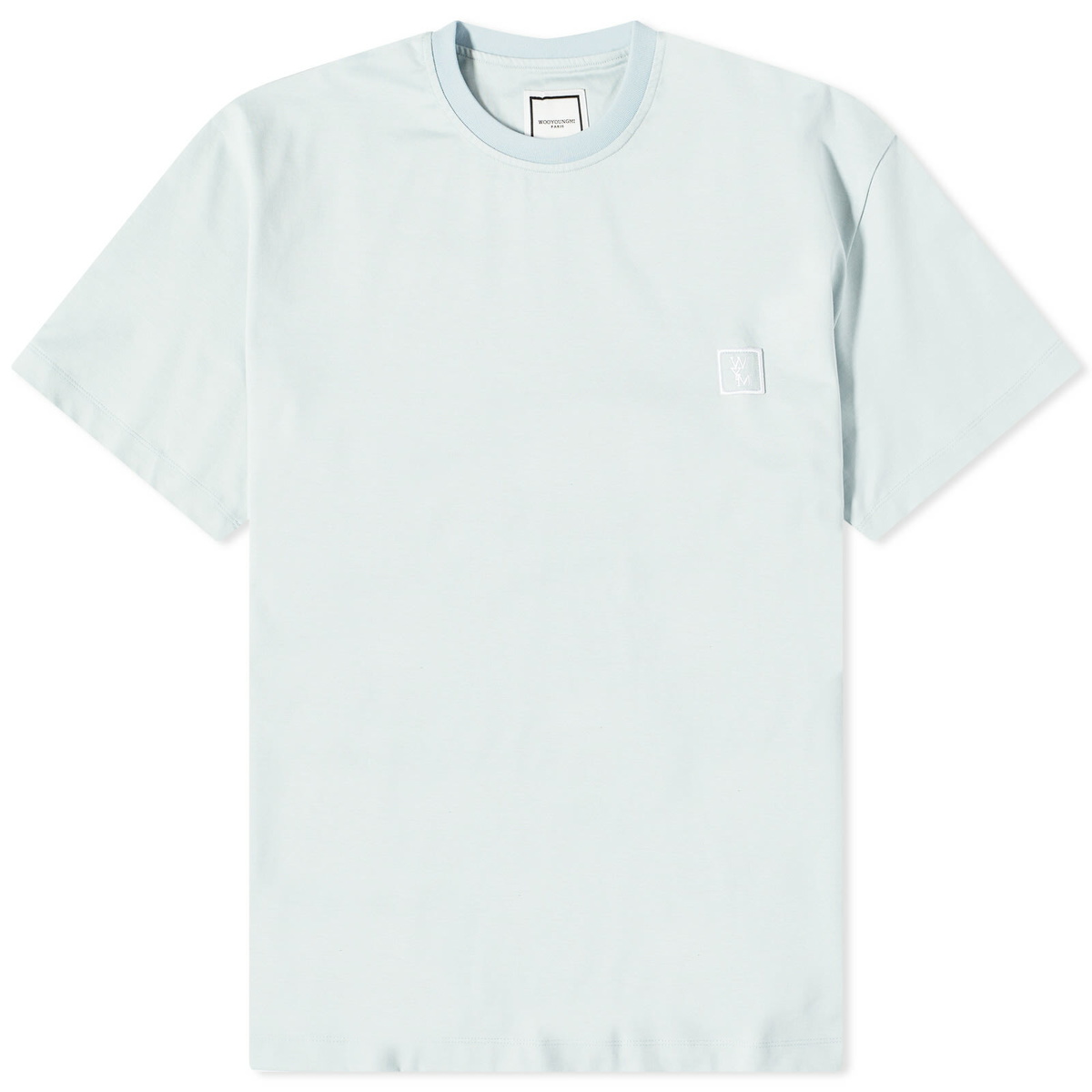 Wooyoungmi Men's Back Logo T-Shirt in Mint Wooyoungmi