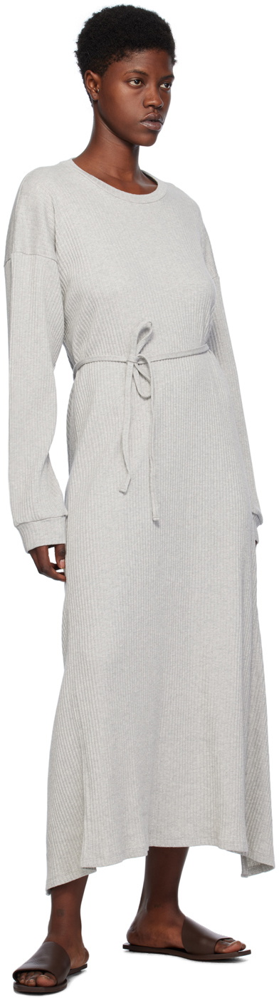 Baserange Gray Shaw Kaftan Midi Dress Baserange