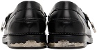 Toga Virilis Black & White Leather Loafers