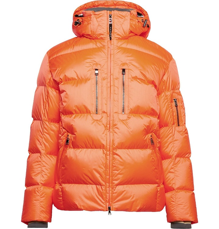 Photo: Bogner - Gian-D Quilted Ripstop Down Hooded Ski Jacket - Orange