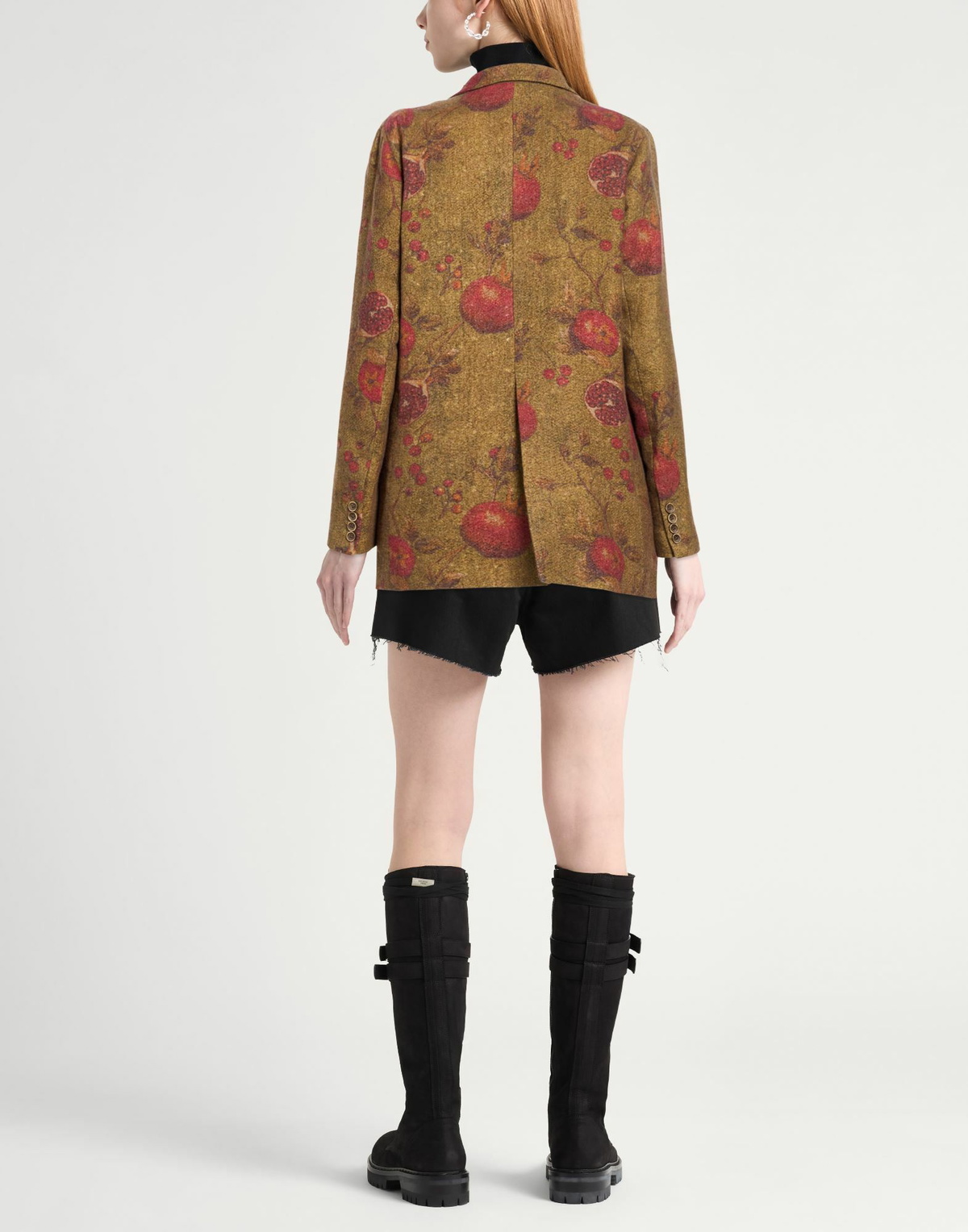 Uma Wang Womens Blazer Military in Green