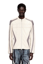 Diesel Colour-block leather biker jacket - Leather jackets Mens in Multicolor