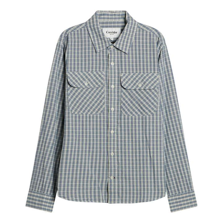 Photo: Corridor Men's Americana Check LS in Blue