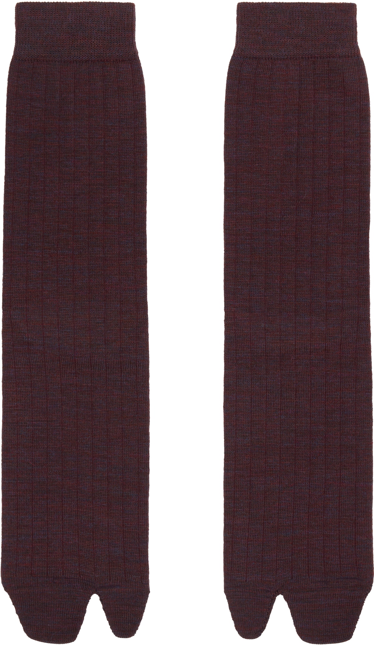 Maison Margiela Burgundy Tabi Socks