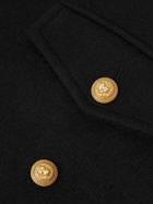 Balmain - Officer Double-Breasted Wool Coat - Black