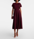 Roksanda Luna bow-detail crêpe midi dress