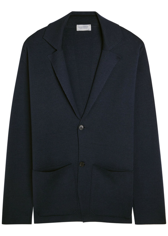 Photo: John Smedley Autry Merino Wool Cardigan Navy