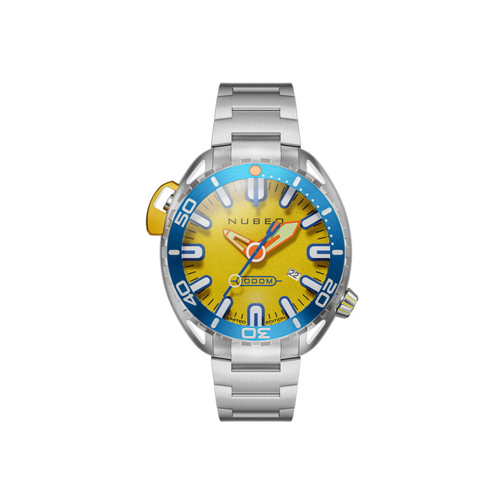 Photo: Nubeo Aluminaut Yellow Dial Mens Watch NB-6115-88