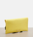 Aquazzura Birdsong Small raffia clutch