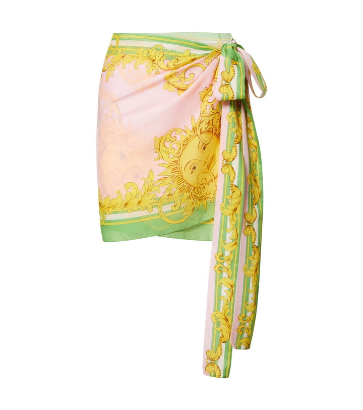 Photo: Versace Cotton and silk voile beach cover-up