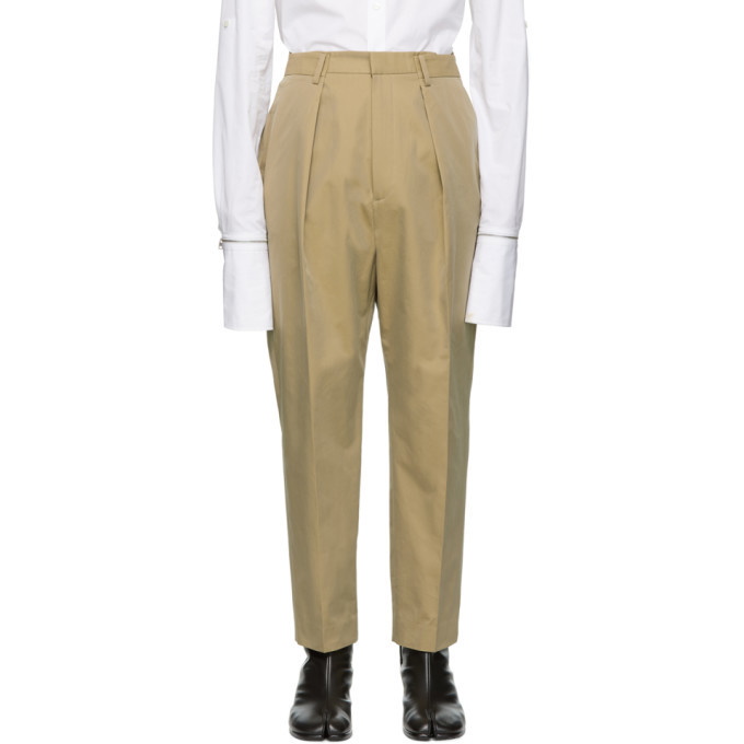 Photo: Juun.J Beige Pleated Trousers