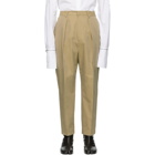 Juun.J Beige Pleated Trousers