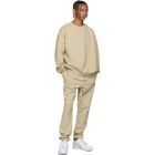 Essentials SSENSE Exclusive Beige Pullover Crewneck Sweatshirt