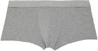 Sunspel Two-Pack Gray Superfine Boxer Briefs