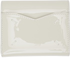 Maison Margiela Off-White Patent Envelope Wallet