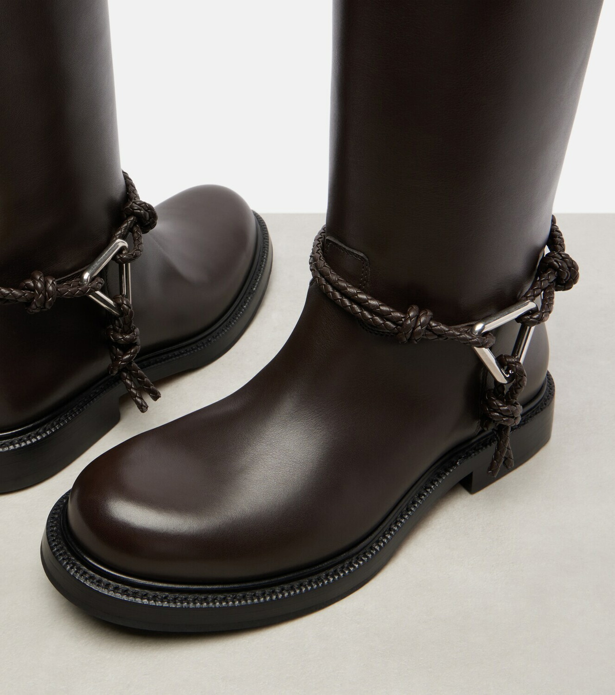 Bottega Veneta Leather knee-high boots