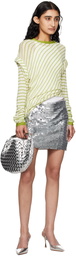 SIMONMILLER Silver Dizzy Miniskirt