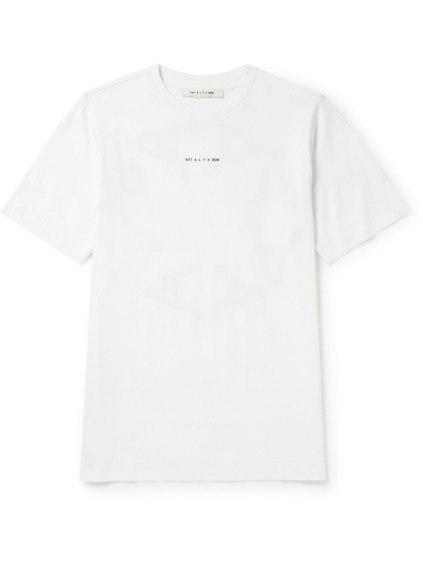 Photo: 1017 ALYX 9SM - Logo-Print Cotton-Jersey T-Shirt - White