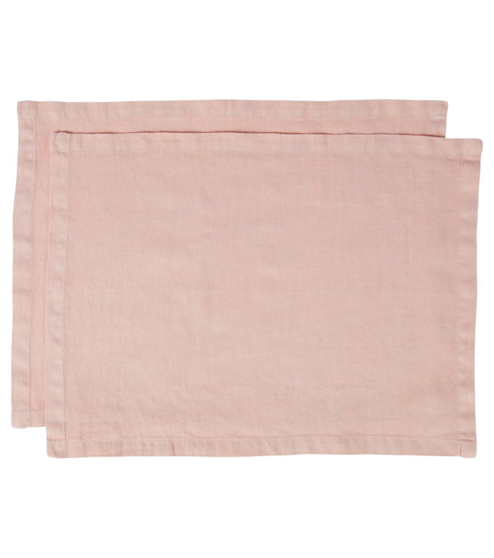 Photo: Once Milano Set of 2 linen placemats
