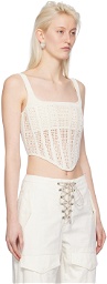 Dion Lee Off-White Suspend Tank Top