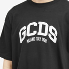 GCDS Men's College Logo T-Shirt in Nero