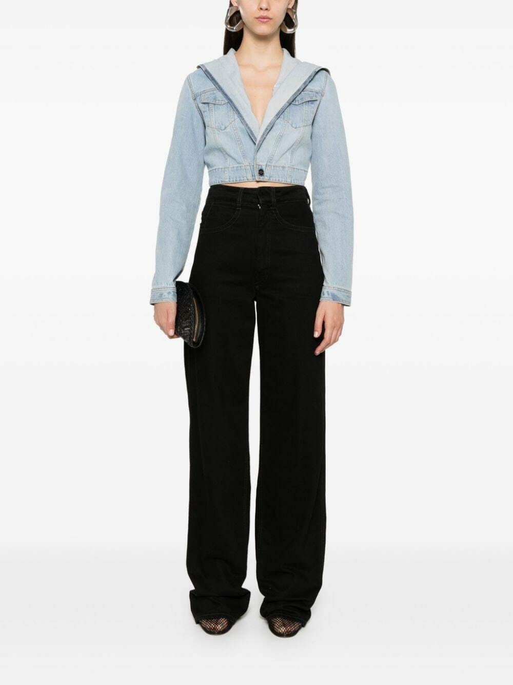 Alaia Highneck Jacket Jackets 600043325blk