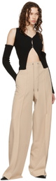 Rokh Beige Tracksuit Lounge Pants