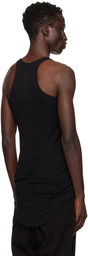 Rick Owens Black Porterville Basic Rib Tank Top