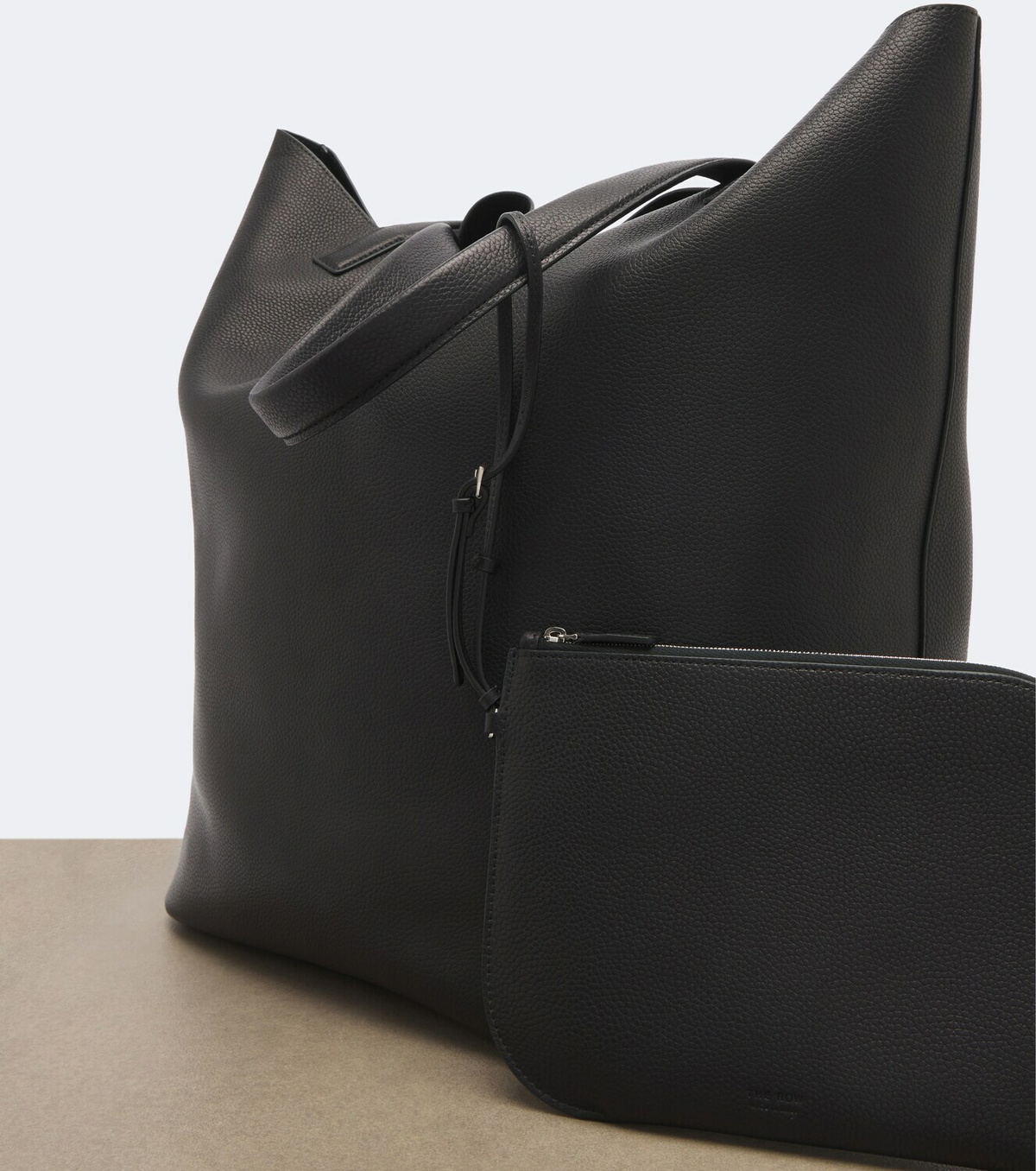 The Row Clement leather tote bag