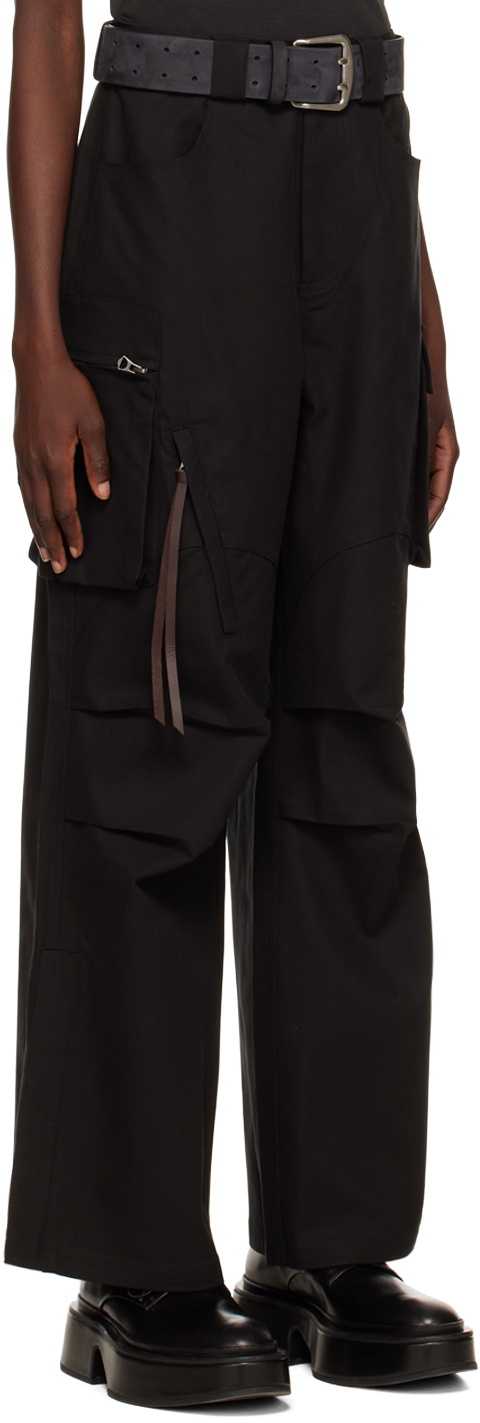 Fax Copy Express SSENSE Exclusive Black Trousers