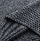 Saman Amel - Mélange Merino Wool Rollneck Sweater - Gray