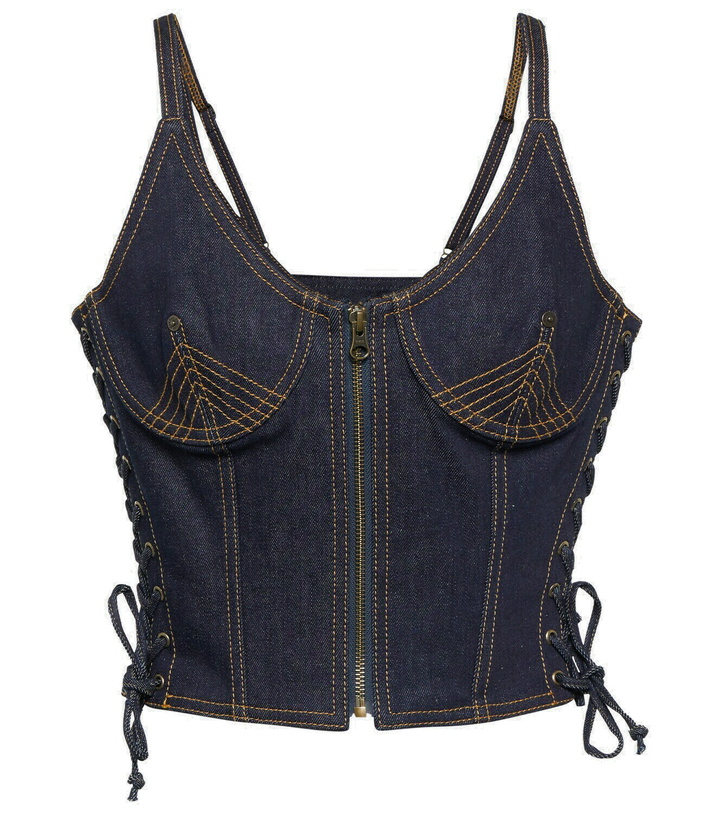 Photo: Jean Paul Gaultier Denim bustier