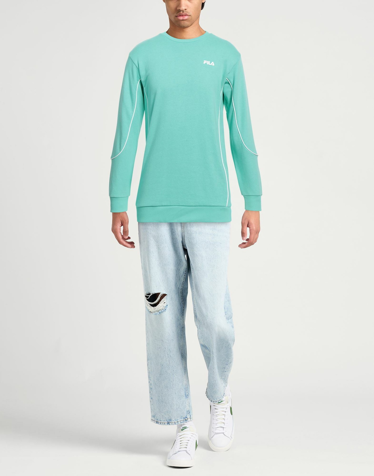 Fila Mens Sweatshirt in Light green