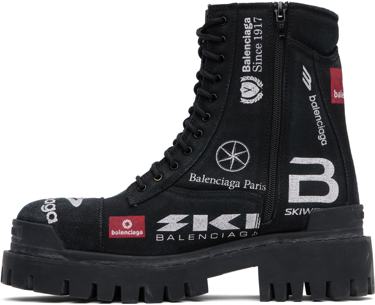 Balenciaga Black Combat Strike L20 'Skiwear' Boots Balenciaga
