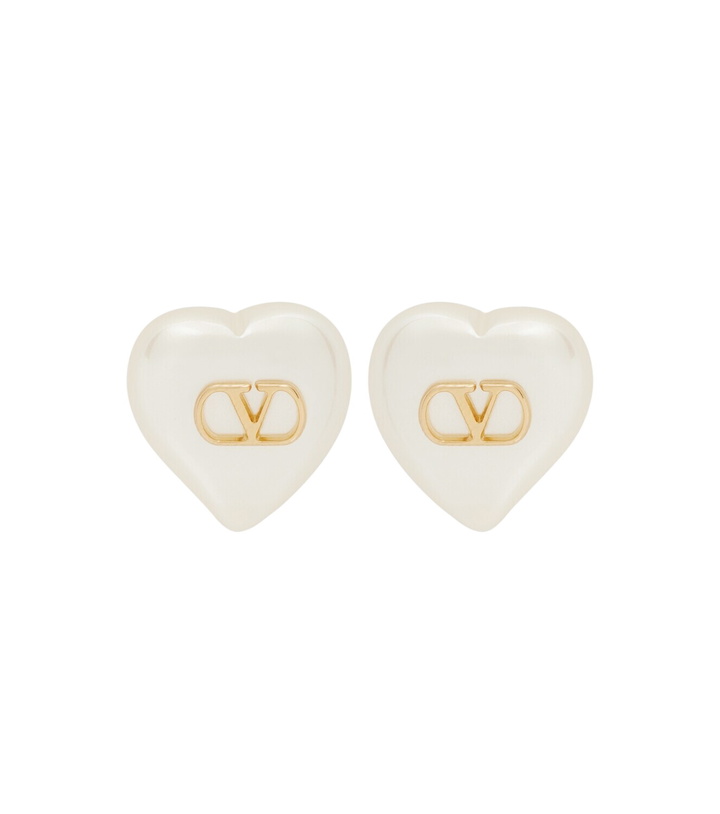 Photo: Valentino VLogo faux pearl earrings