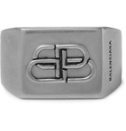 Balenciaga - Burnished Silver-Tone Ring - Silver