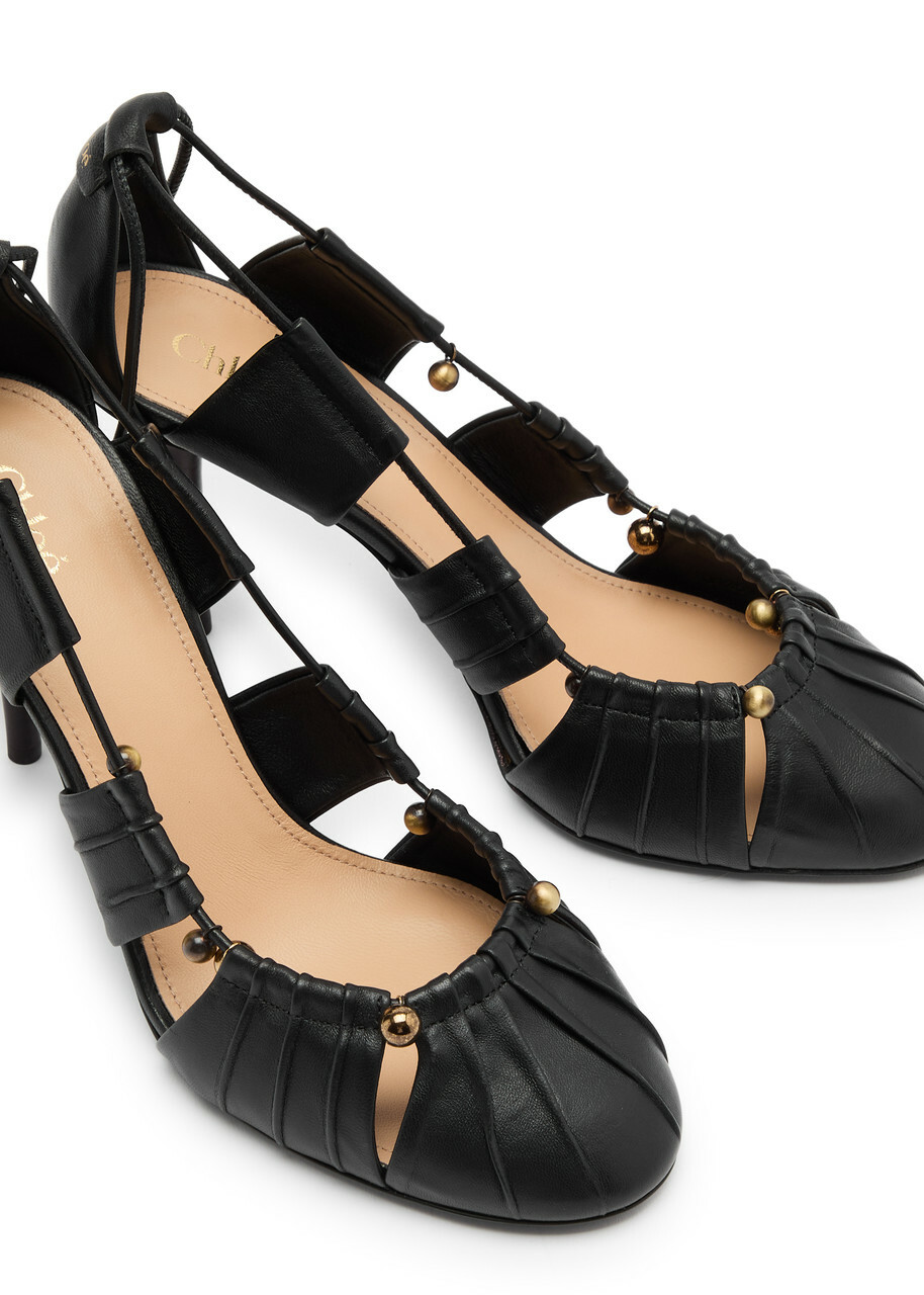 Chloe Luna 100 Cut-out Leather Pumps Chloe