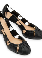Chloe Luna 100 Cut-out Leather Pumps